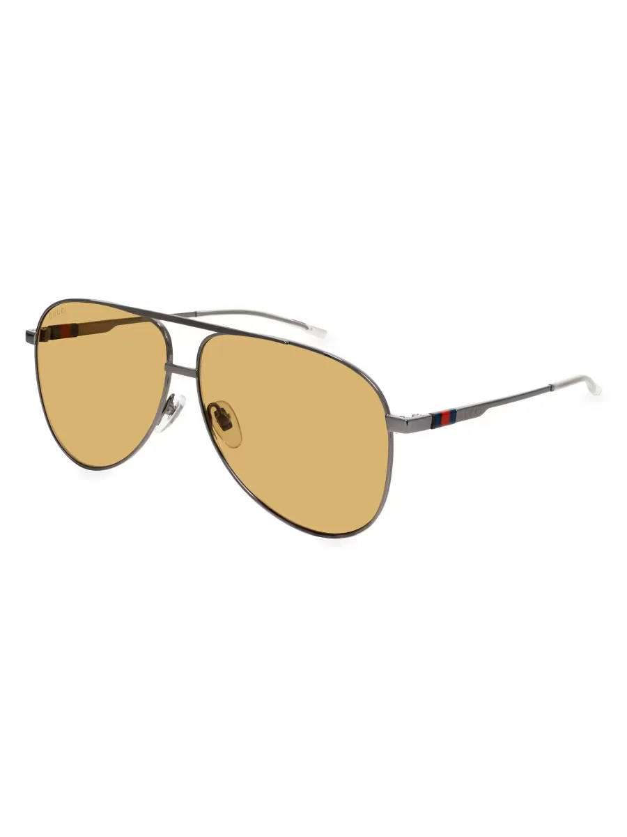 Details 62MM Pilot Sunglasses by Gucci
