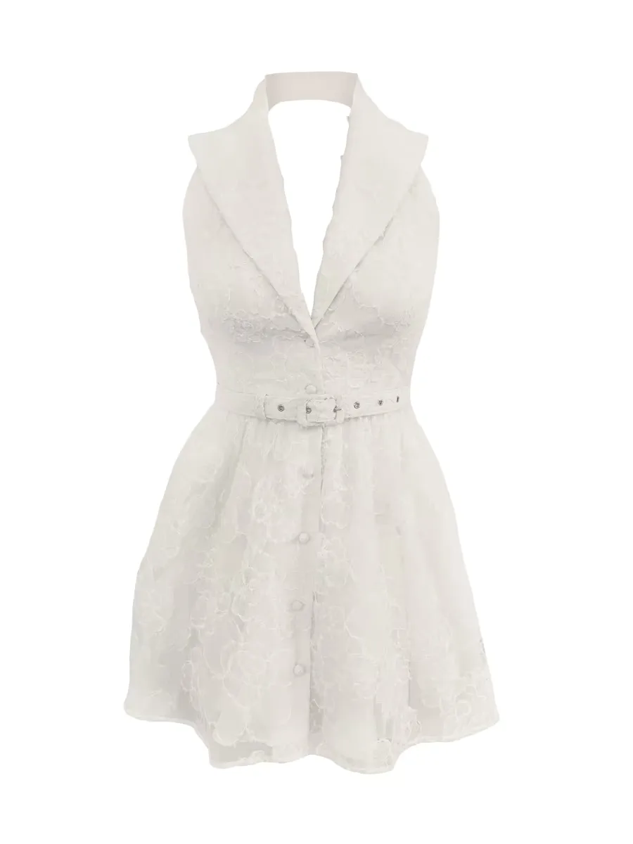 Summer Saxon Floral Lace Minidress by Dress the Population