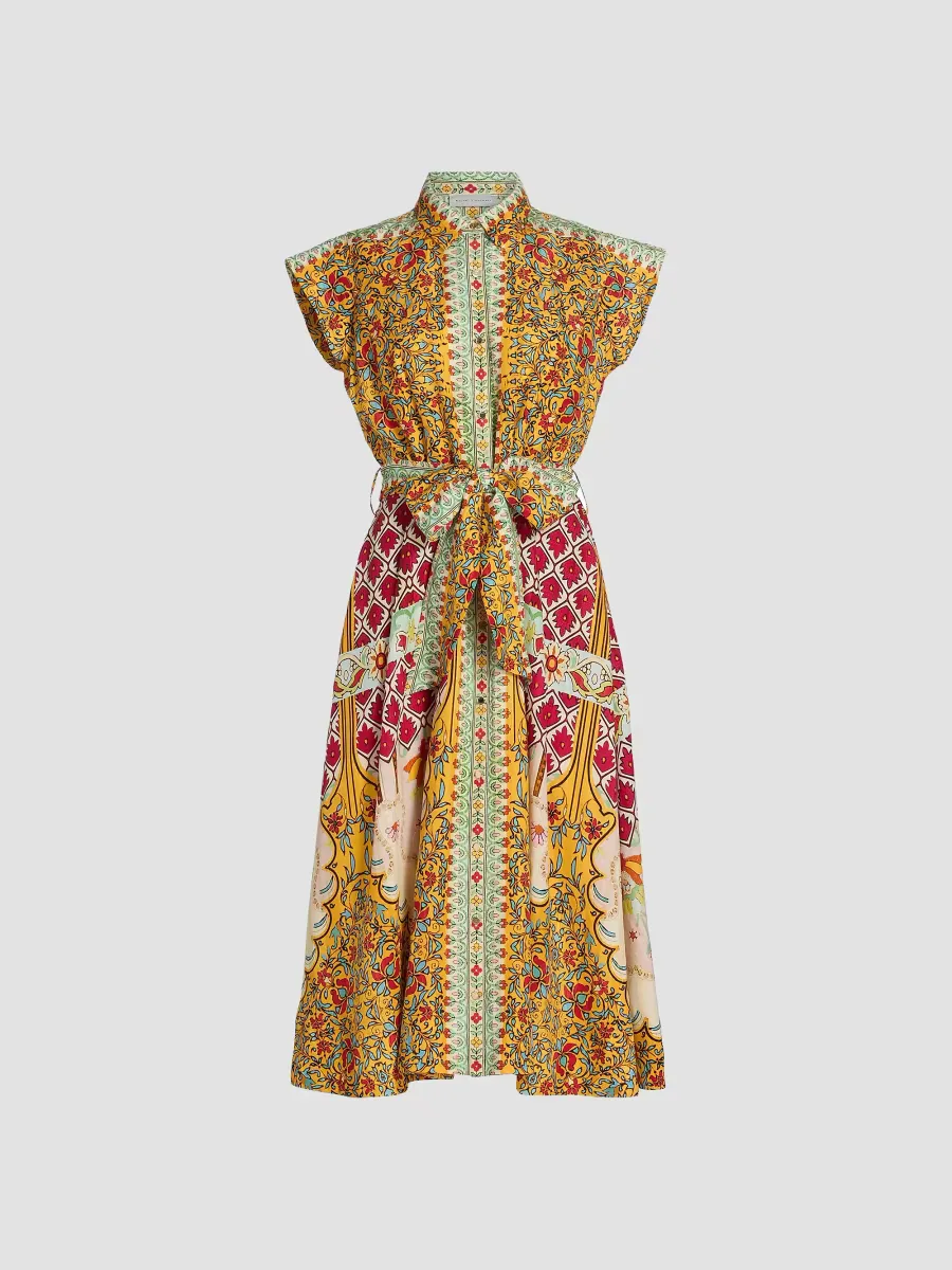 The Fran Baroque Midi Shirtdress by Elie Tahari