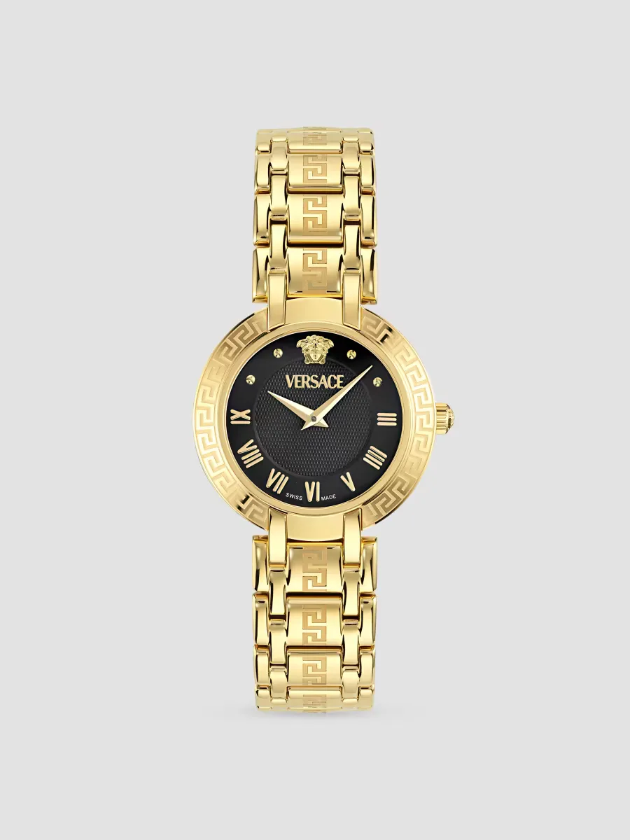 Antlia Goldtone Stainless Steel Bracelet Watch/34MM by Versace