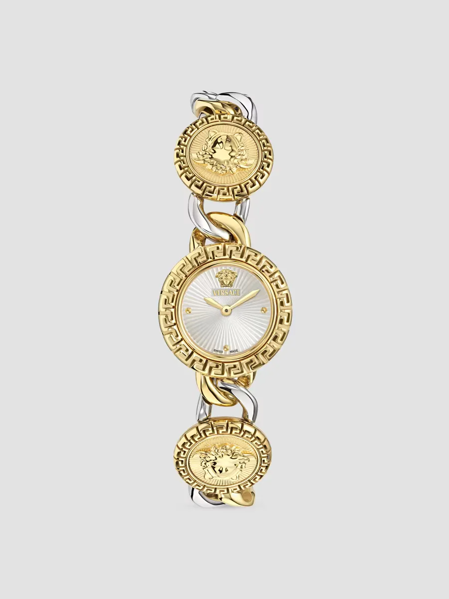 La Greca Two-Tone Stainless Steel Bracelet Watch/28MM by Versace