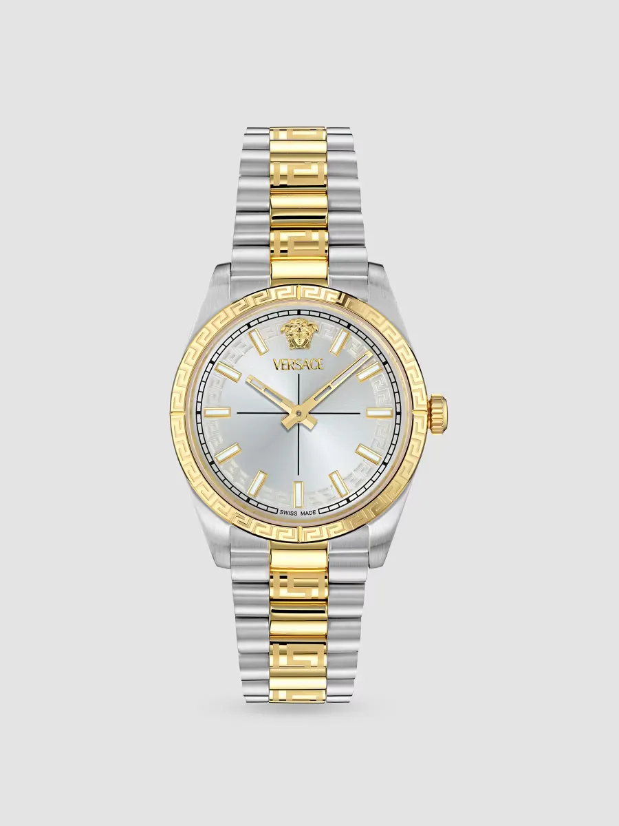 Millenyium Two-Tone Stainless Steel Bracelet Watch/32MM by Versace