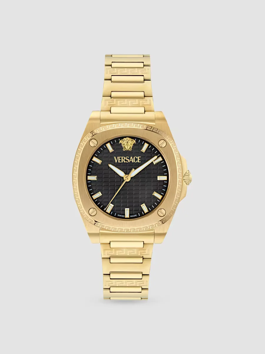 Greca Pulse Goldtone Stainless Steel Bracelet Watch/36MM by Versace
