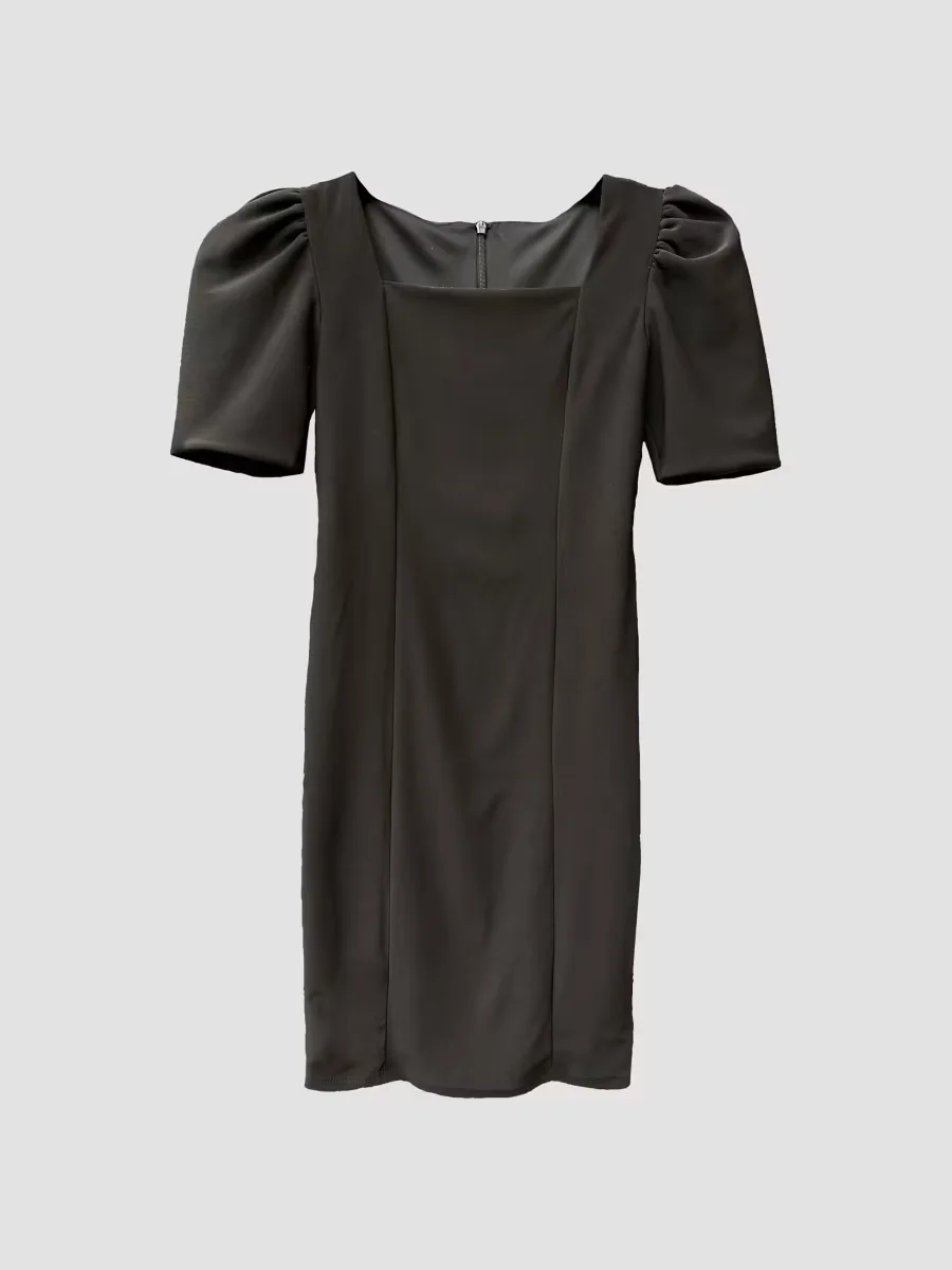 Puff-Sleeve Stretch Dress by Un Deux Trois