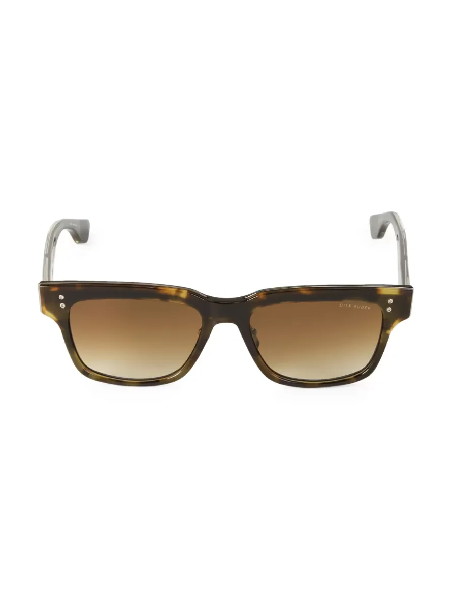55MM Tortoiseshell Rectangular Sunglasses by DITA