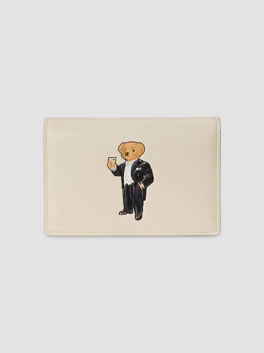 Small Graphic Leather Card Case by Polo Ralph Lauren