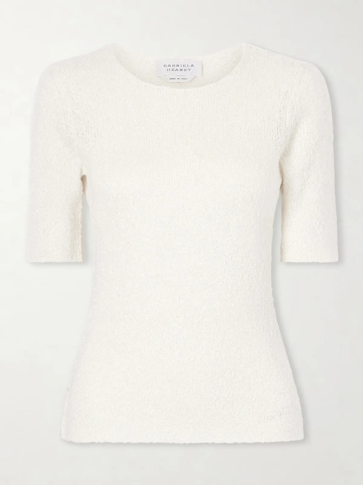 - Valentia Knitted Silk T-shirt -