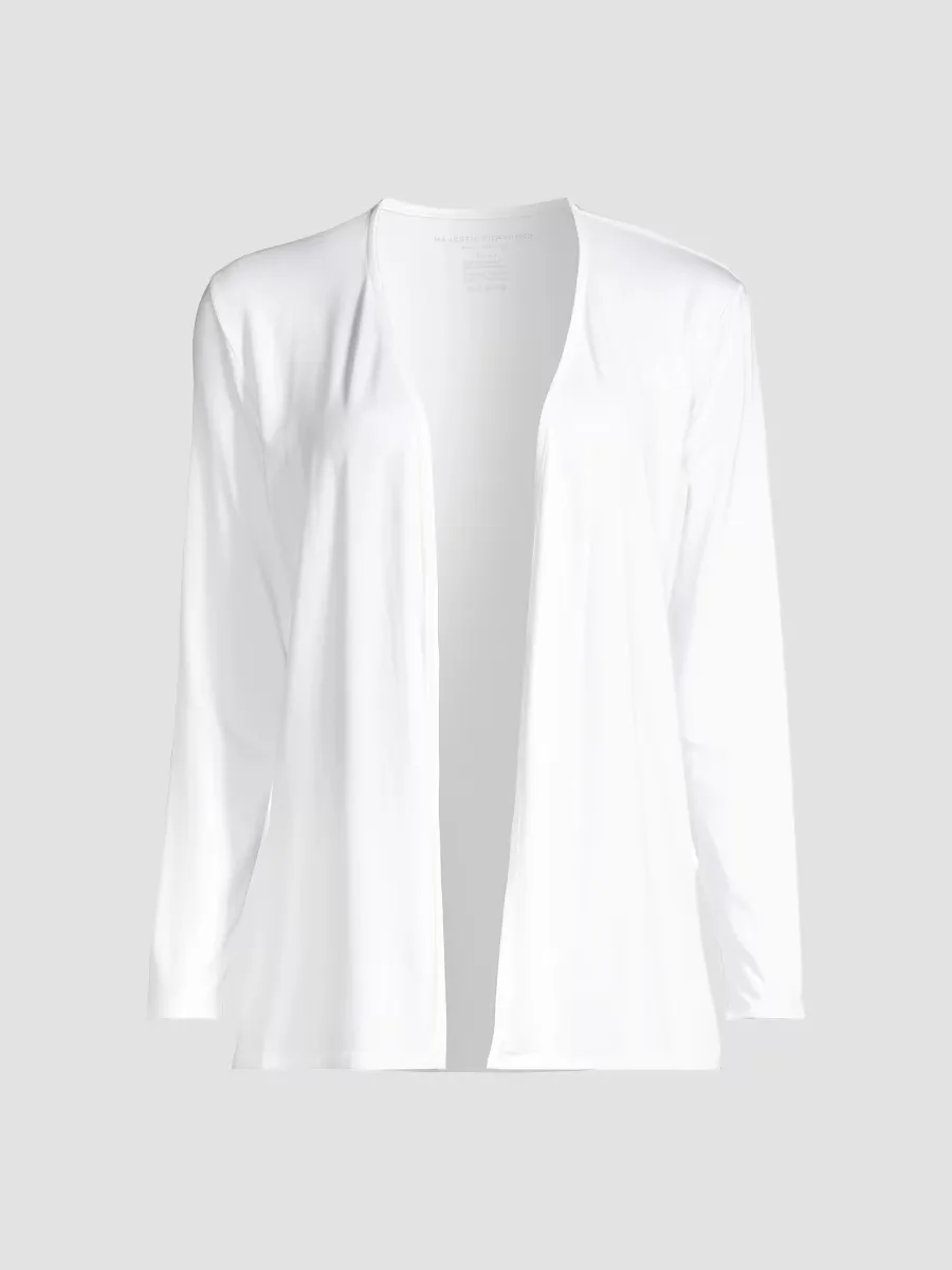 Soft Touch Knit Open Cardigan by Majestic