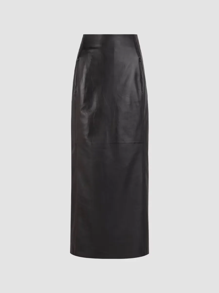 Soft Leather Pencil Skirt by ALAA