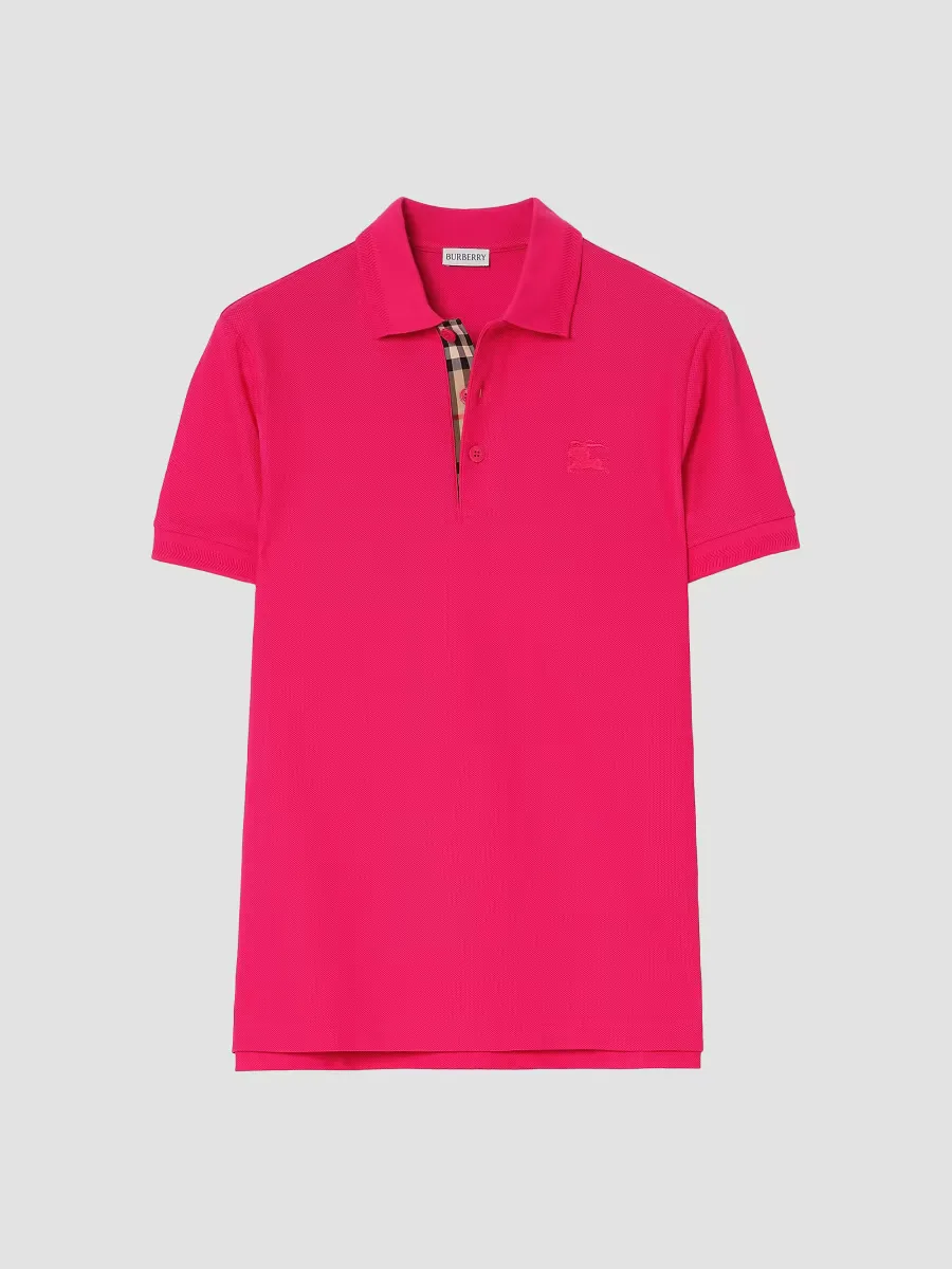 Eddie Logo Cotton Polo Shirt by Burberry
