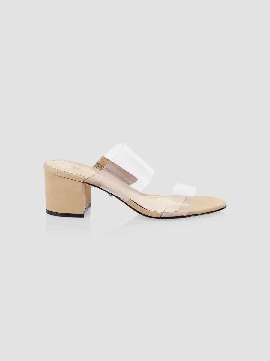 Victorie Vinyl & Suede Mules by SCHUTZ