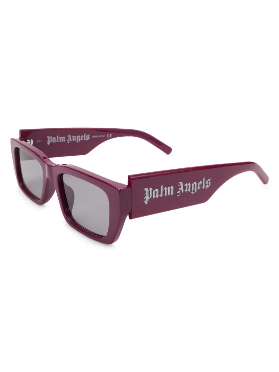 18MM Rectangle Logo Sunglasses by Palm Angels