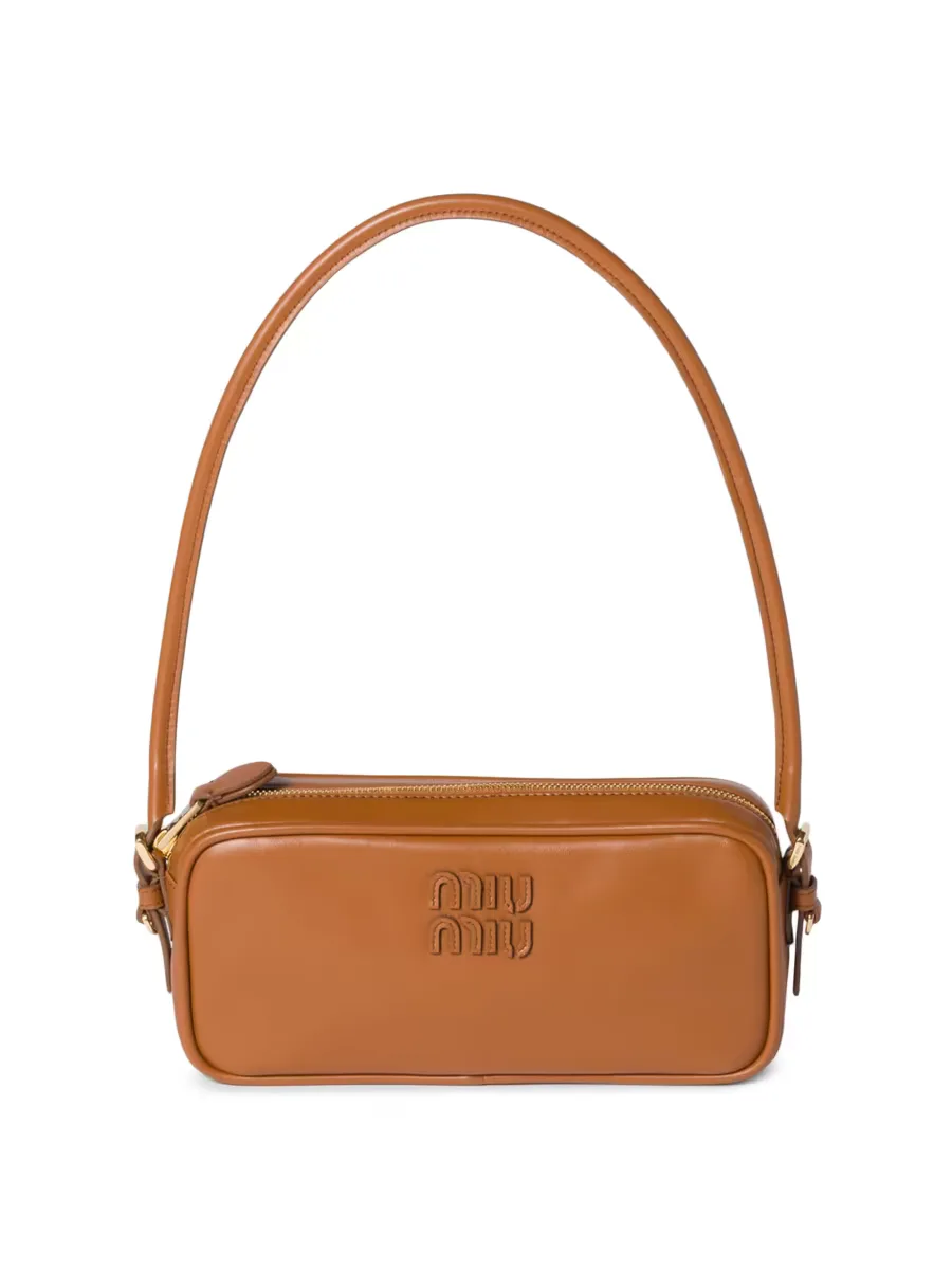 Leather Pouch by Miu Miu