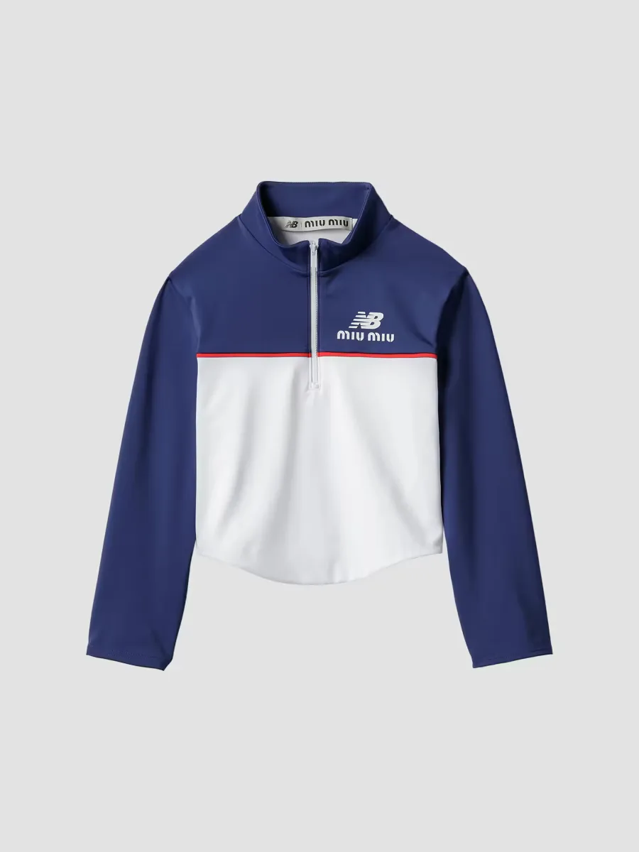 New Balance x Miu Miu with Coco Gauff Stretch Technical Jersey Top by Miu Miu
