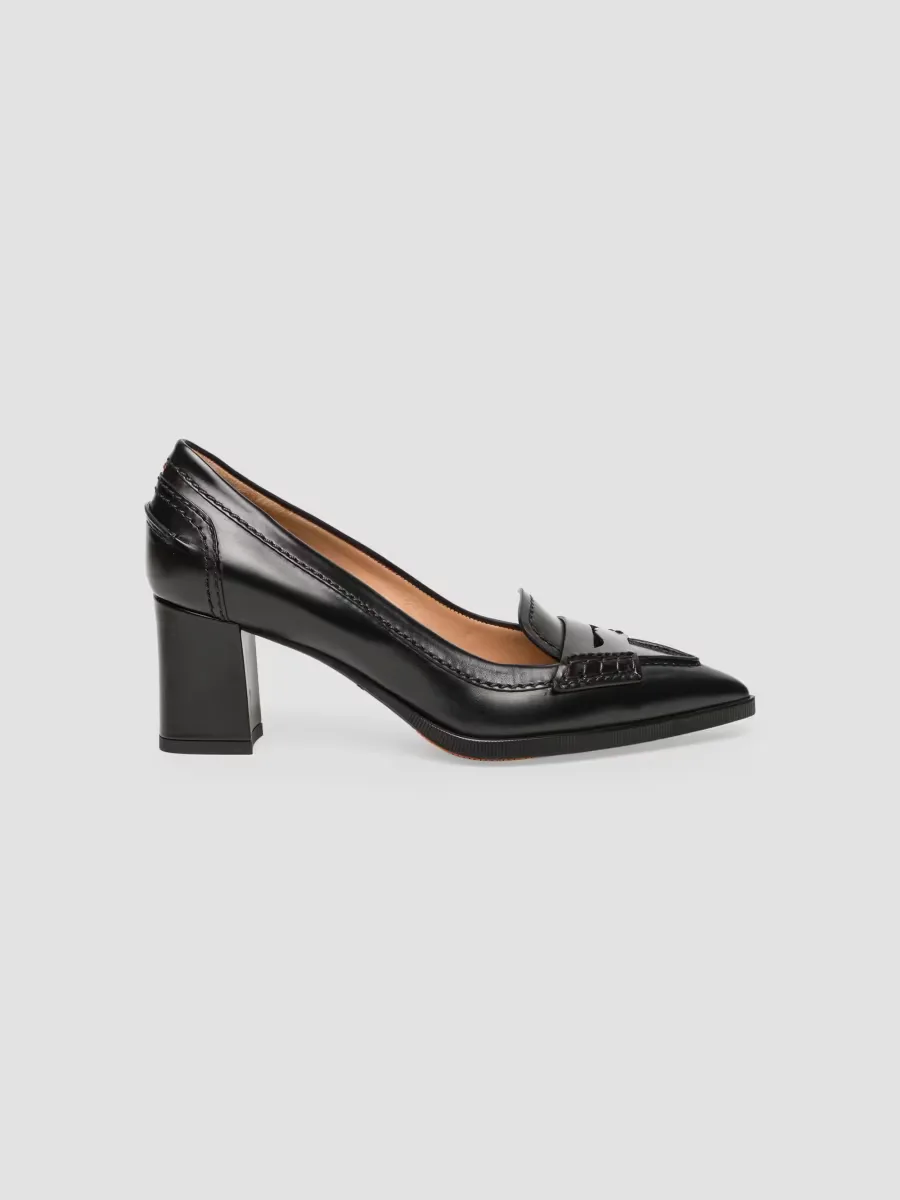 Florinda 65MM Leather Pumps by Santoni