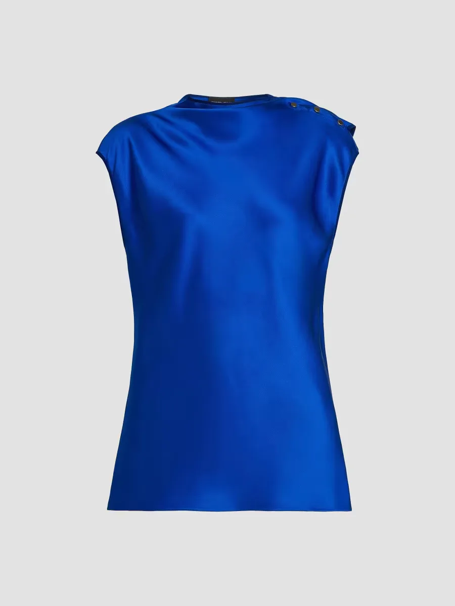 Giorgio Armani Buttoned Silk Satin Blouse by Armani