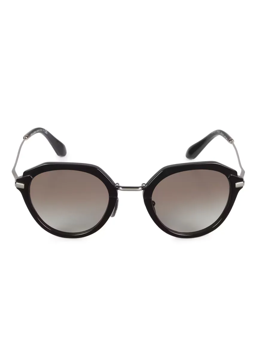57MM Geometric Sunglasses by Prada