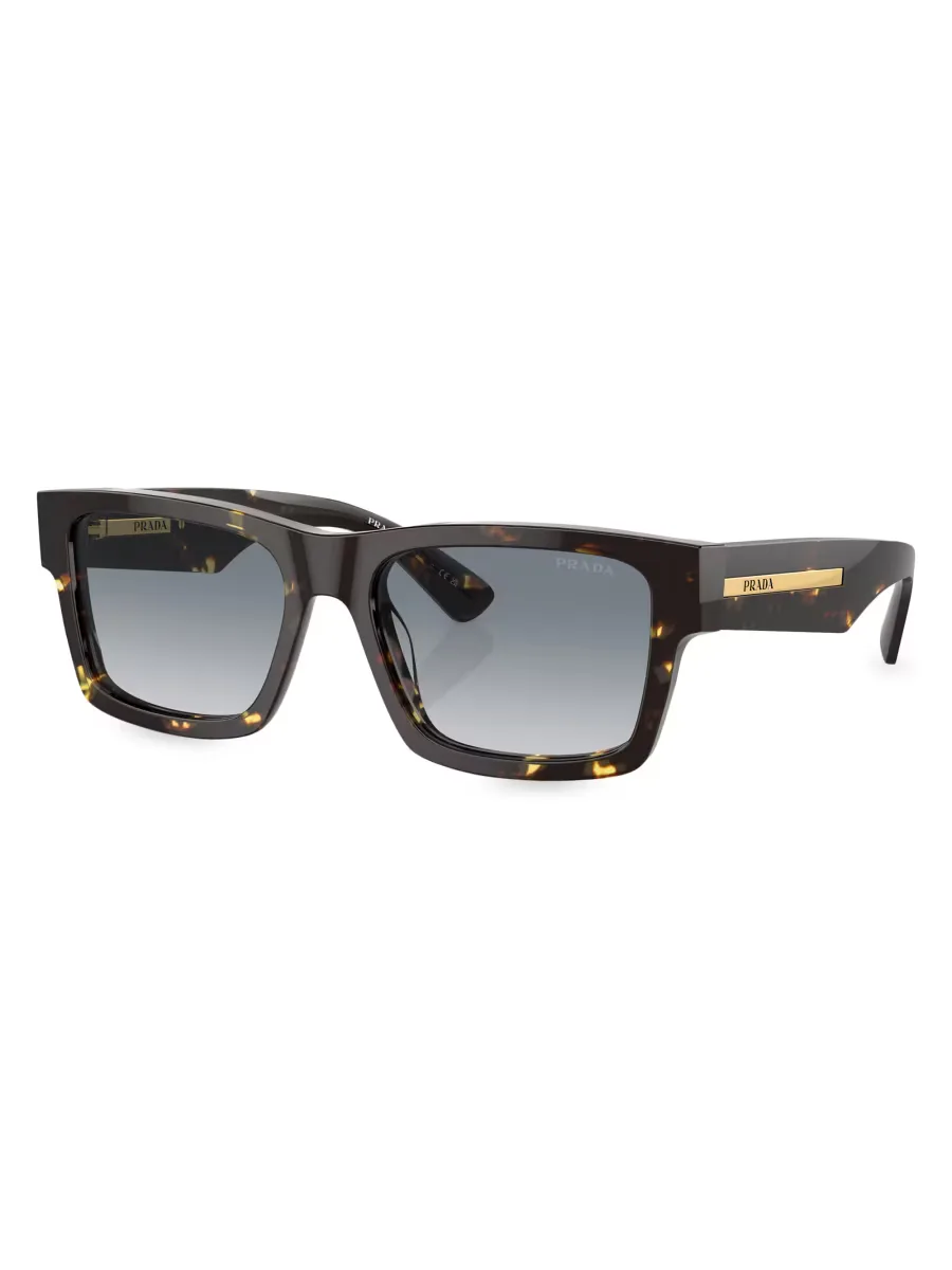 56MM Rectangular Sunglasses by Prada