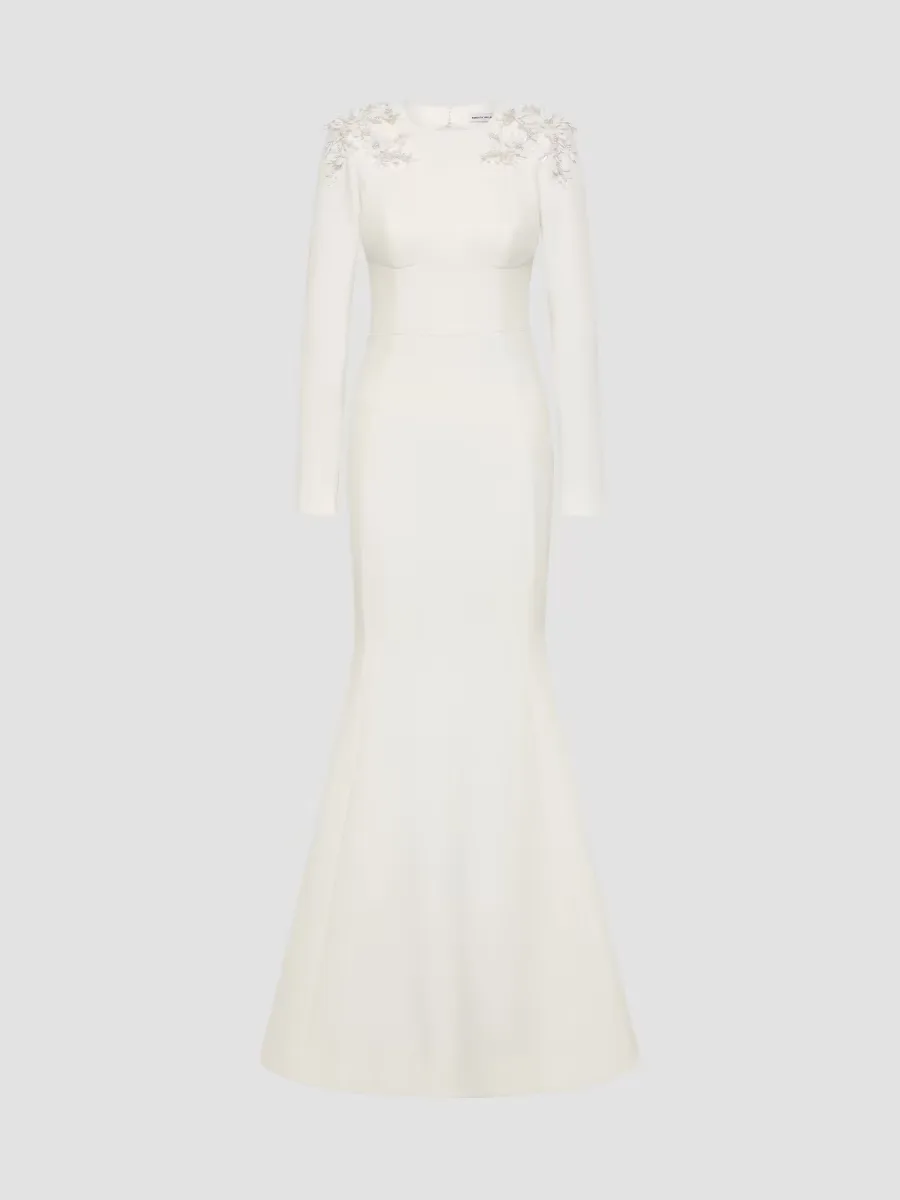 Andre Embellished Crepe Gown by Rebecca Vallance