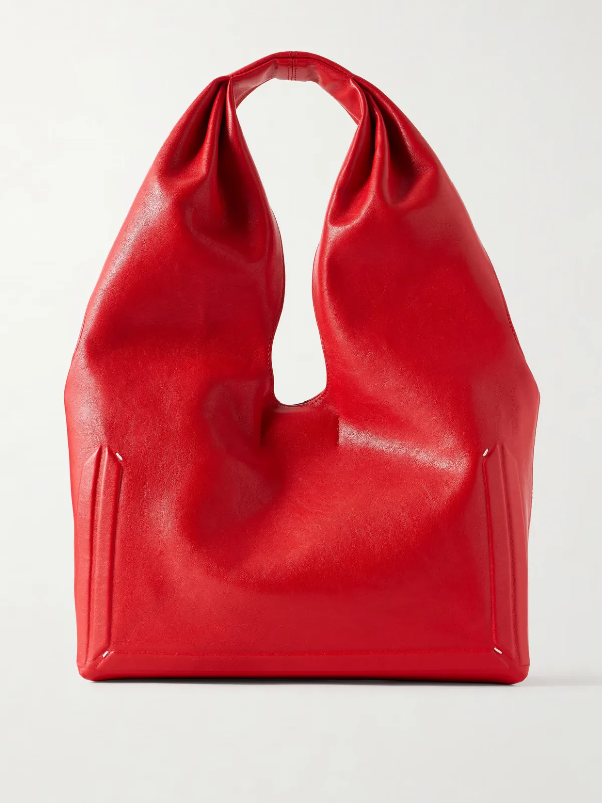 - Box Leather Shoulder Bag -