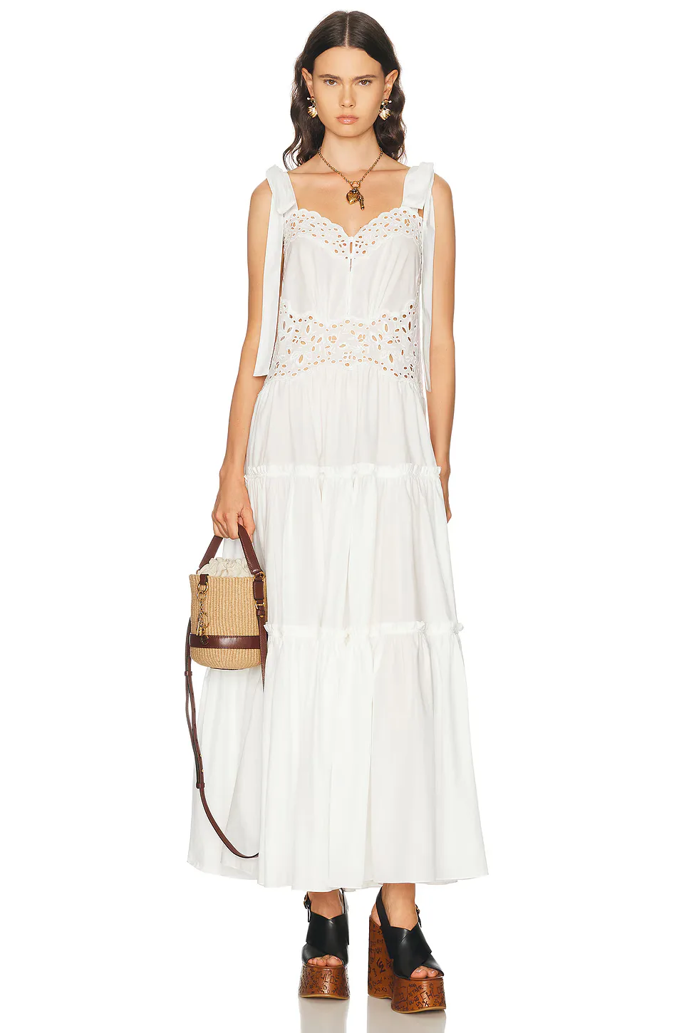 Tie Shoulder Maxi Dress by Chloé