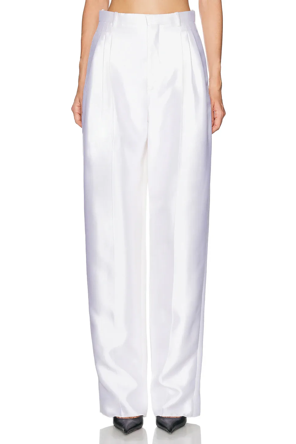 Satin Wide Leg Trouser by Bottega Veneta