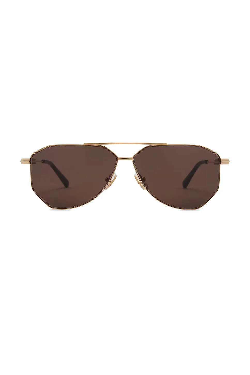 Snap Ribbon Metal Pilot Sunglasses by Bottega Veneta