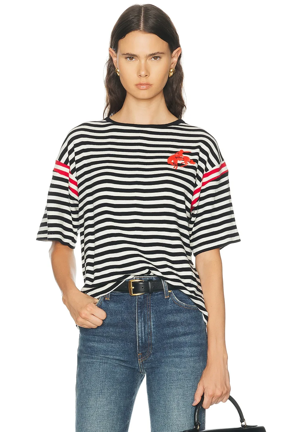 Rib Stripe Training Shirt by Bode