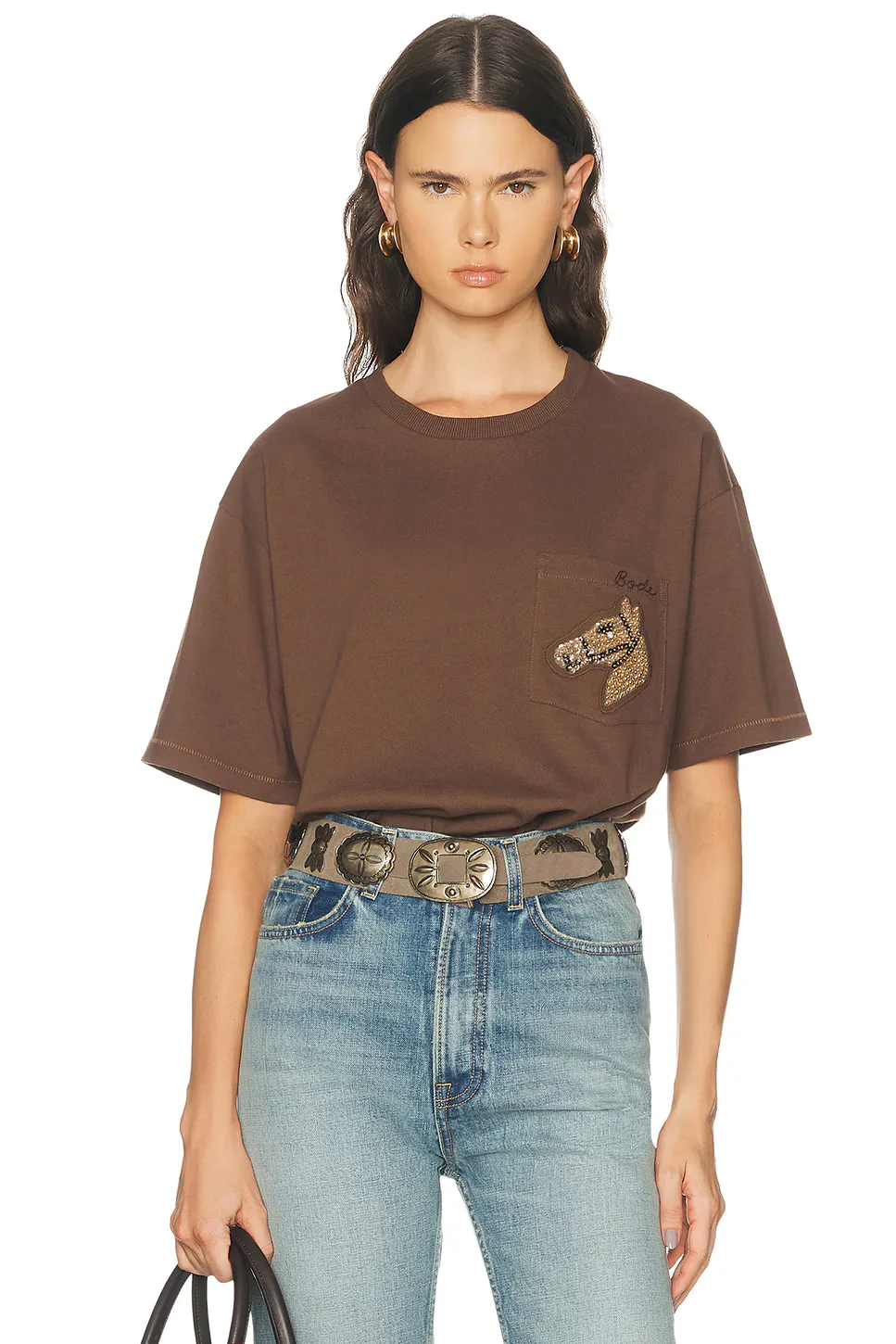 Sequin Pony Tee by Bode