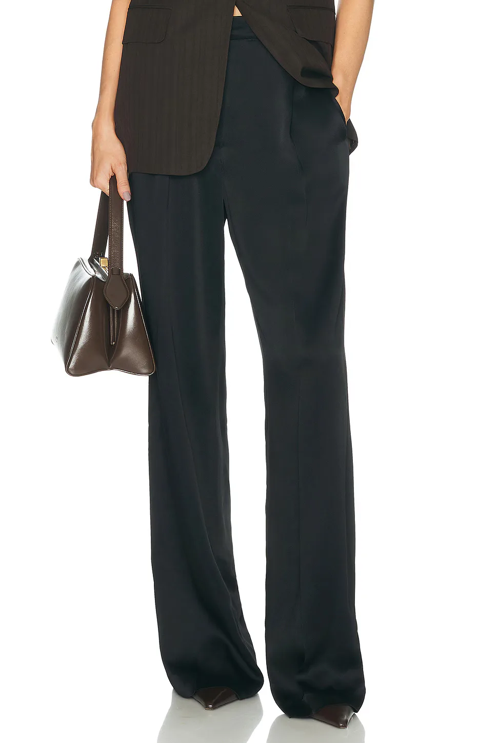 Portias Satin Pant by Dries Van Noten