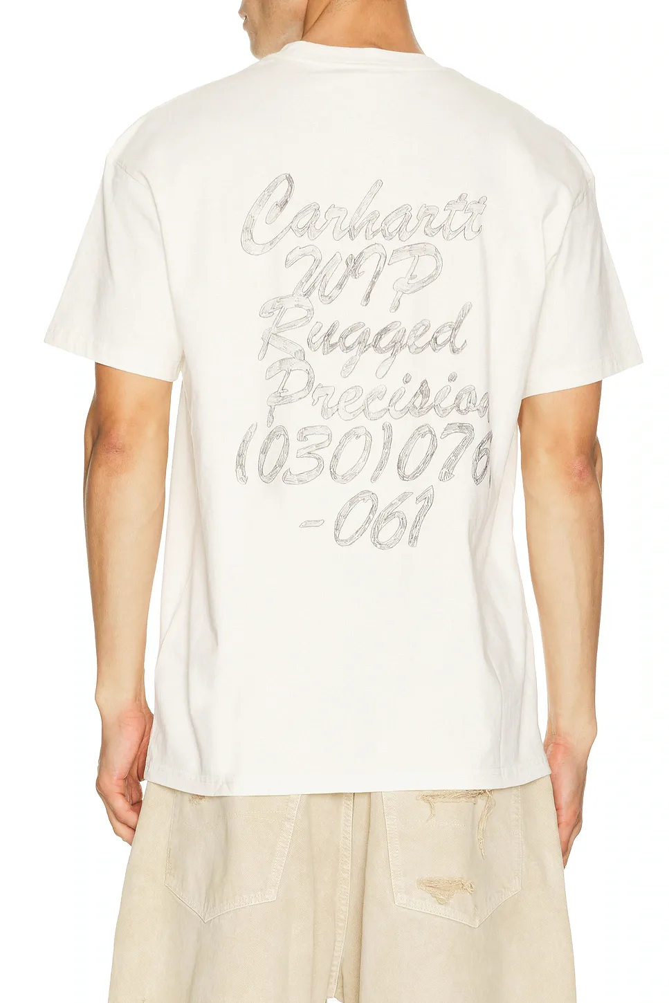 Carhartt WIP Short Sleeve Hatching Script Tee Shirt by Carhartt