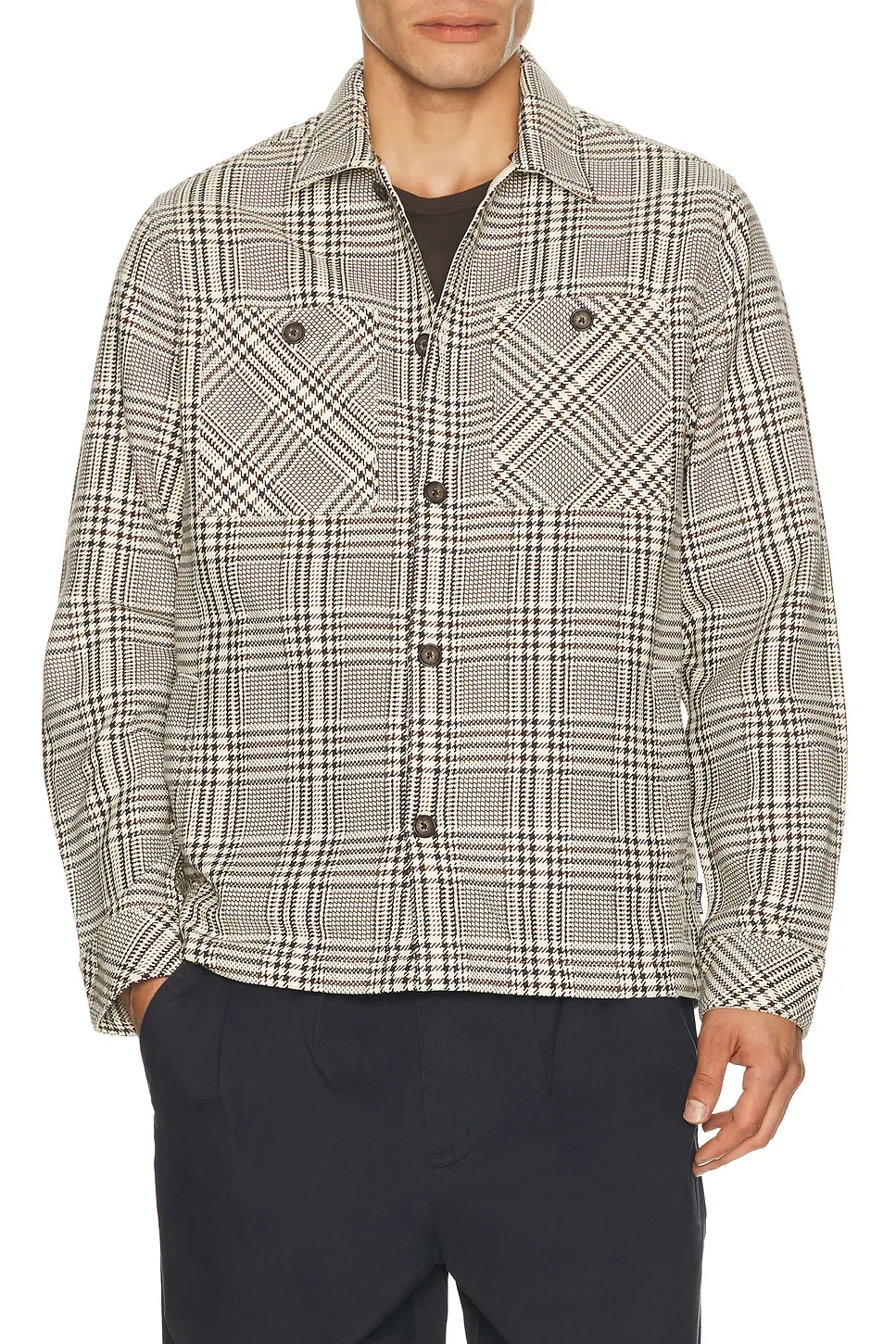 Alderney Houndstooth Overshirt by Barbour