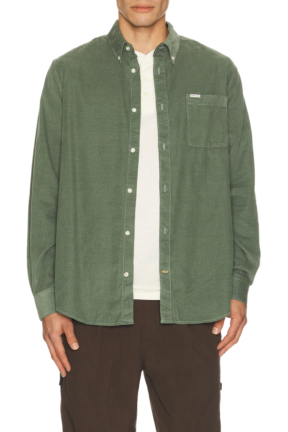 Ramsey Tailored Cord Shirt by Barbour
