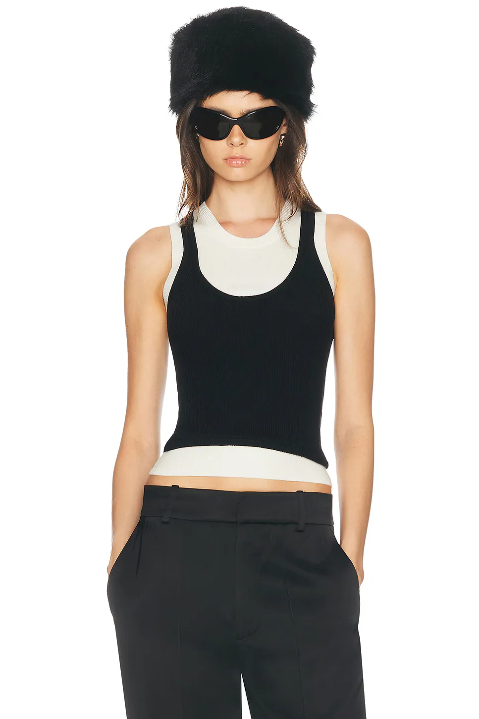Tai Layered Knit Tank by Helsa