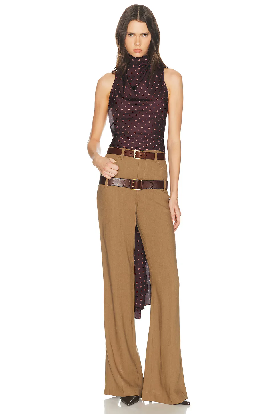 Natasha Halter in Tie Print by Helsa
