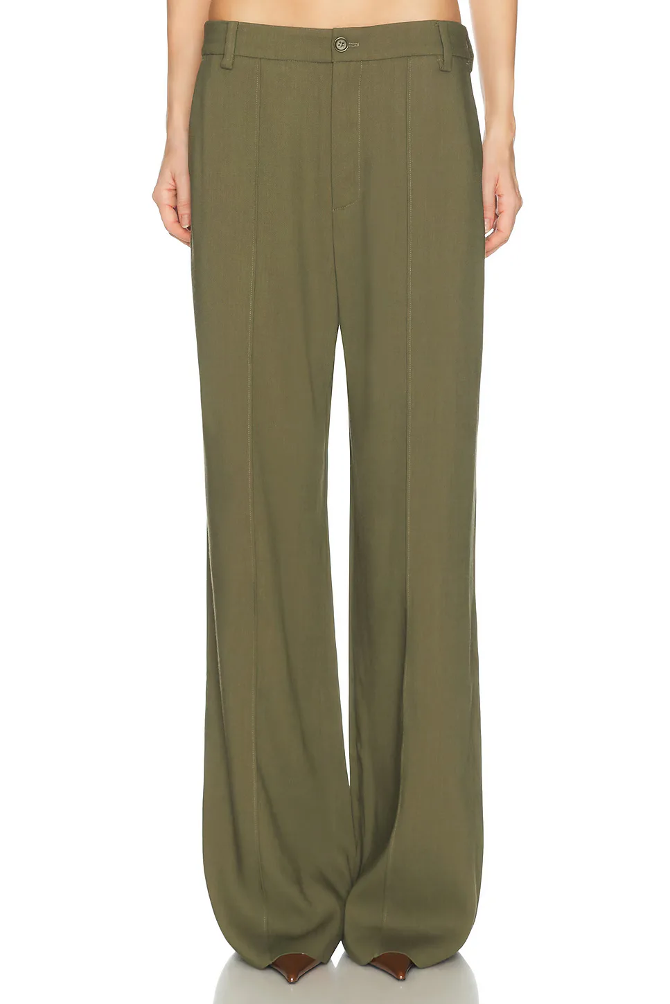 Wool Blend Trouser by Helsa