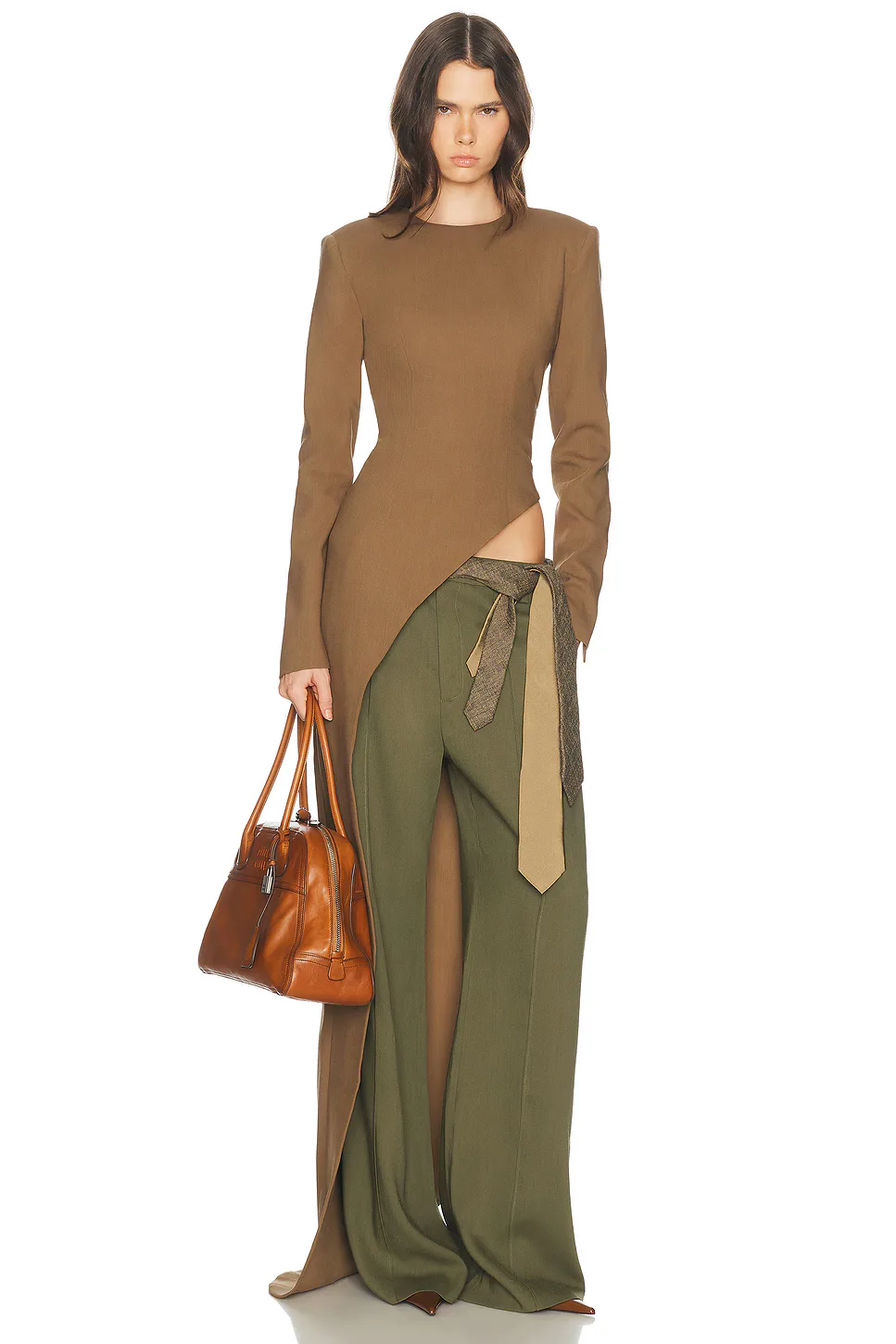 Wool Blend Asymmetrical Tunic by Helsa