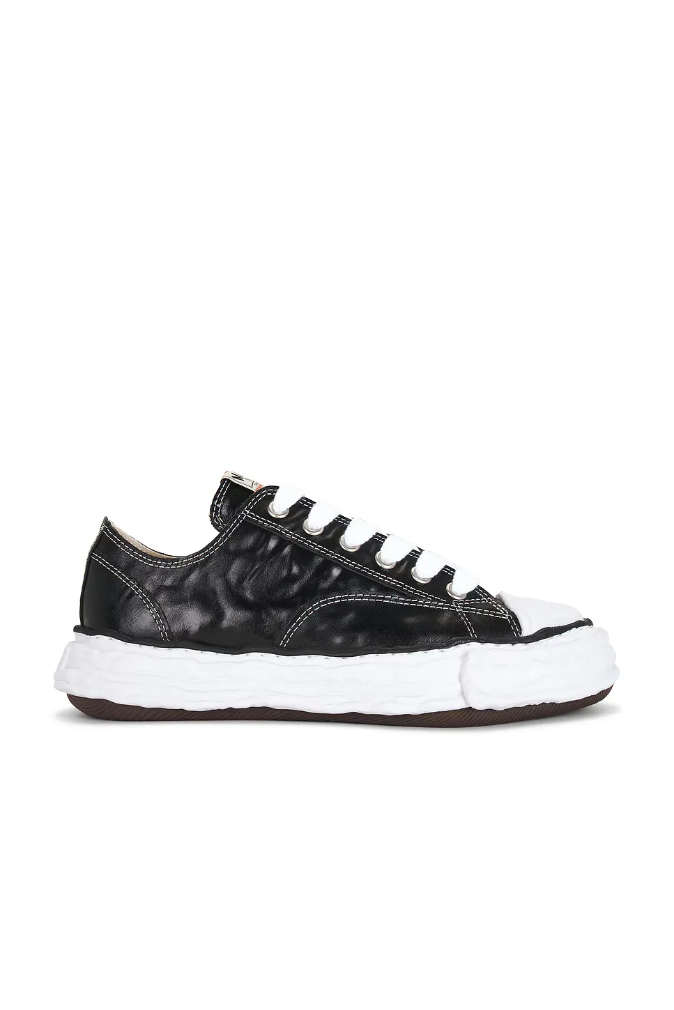 Peterson23 Wrinkled Leather Lowtop Sneakers by Maison Mihara Yasuhiro