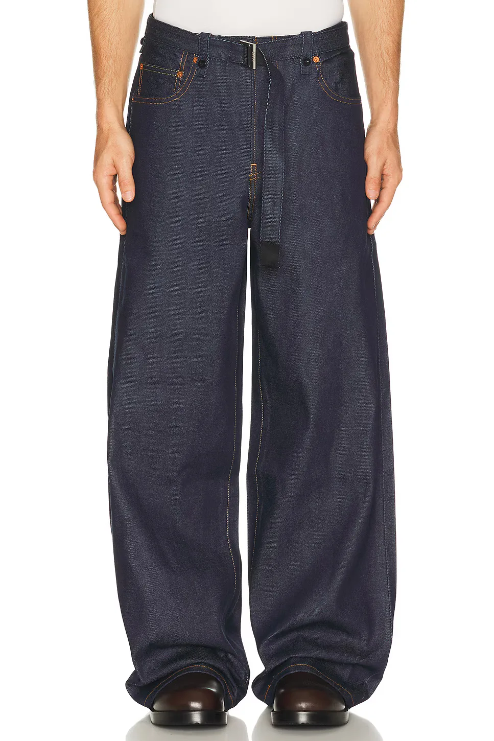 Sacai x Levis Denim Collab Wide Jeans