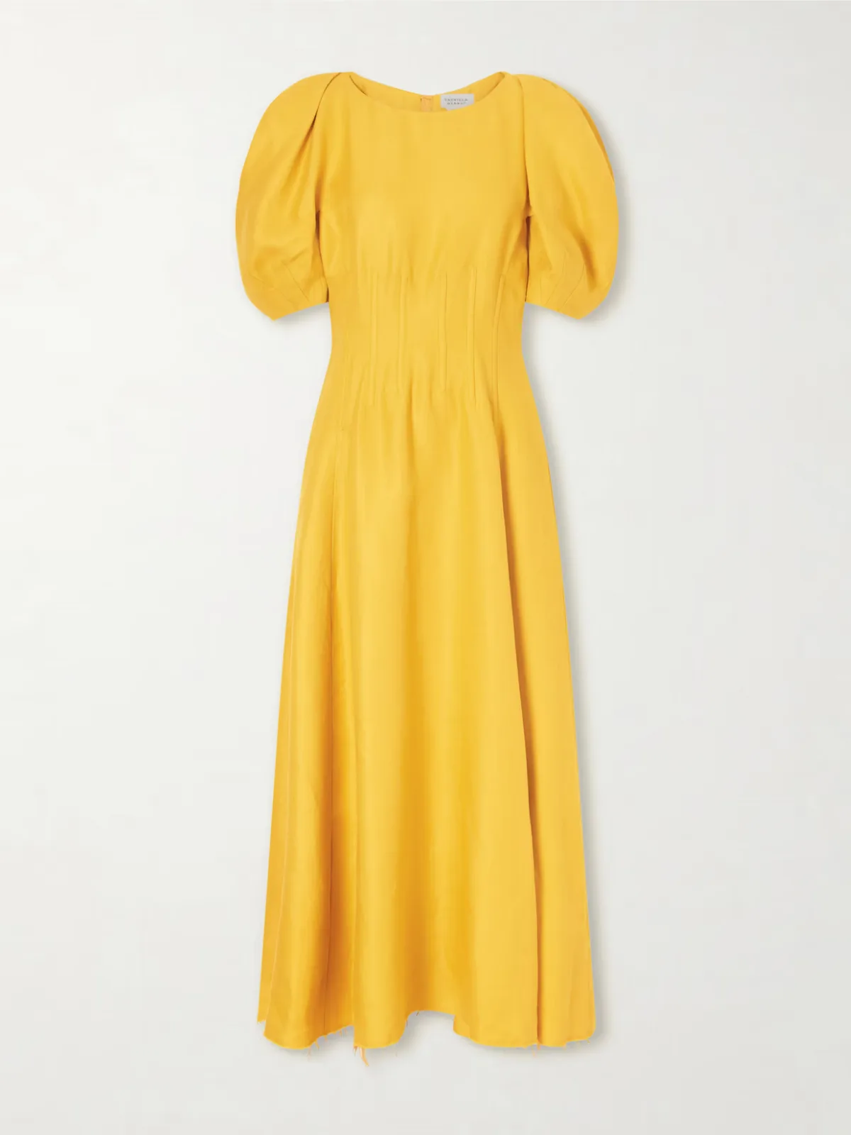 - Ranya Linen Midi Dress - by Gabriela Hearst