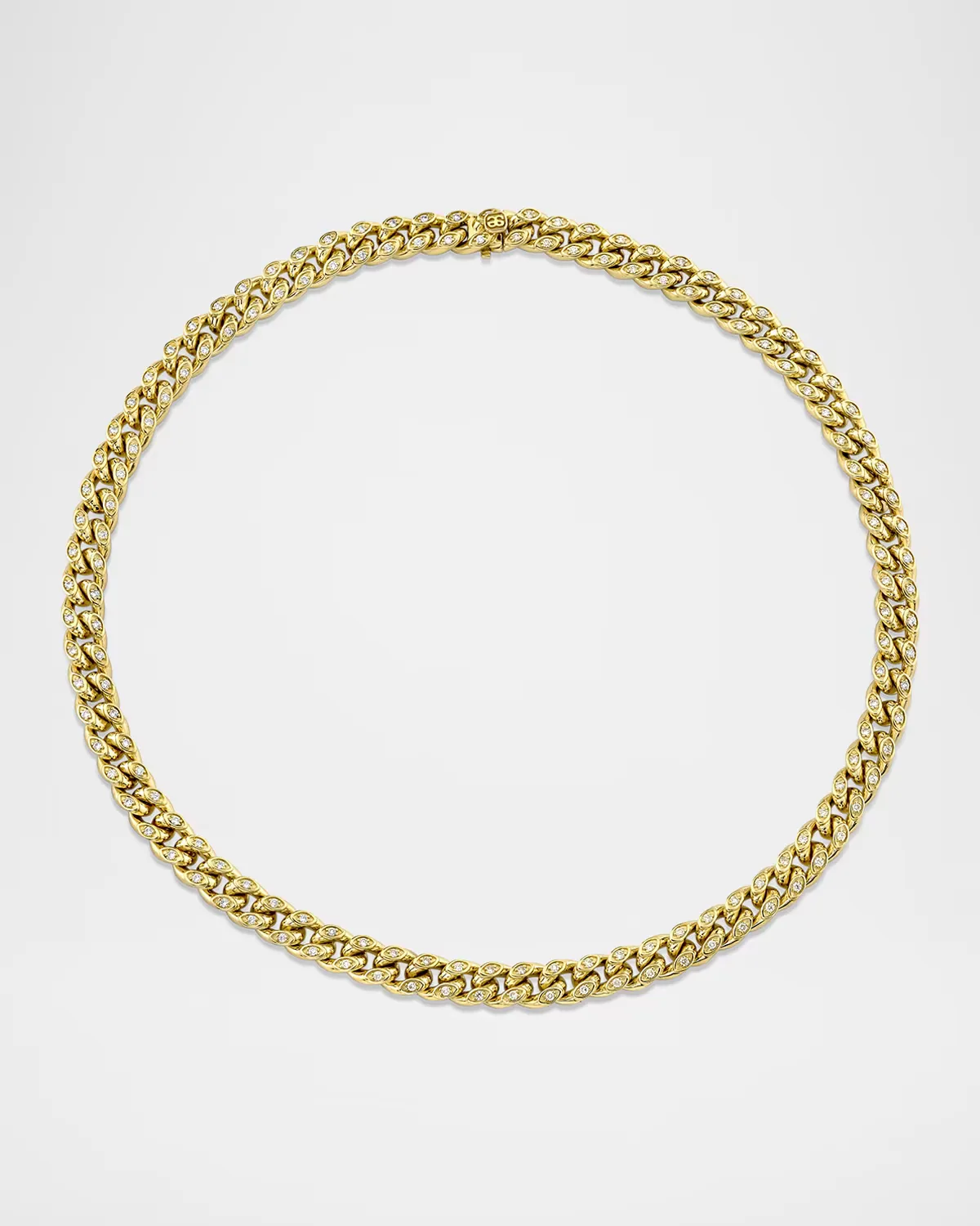 14K Gold Diamond Marquise Eye Link Necklace by Sydney Evan