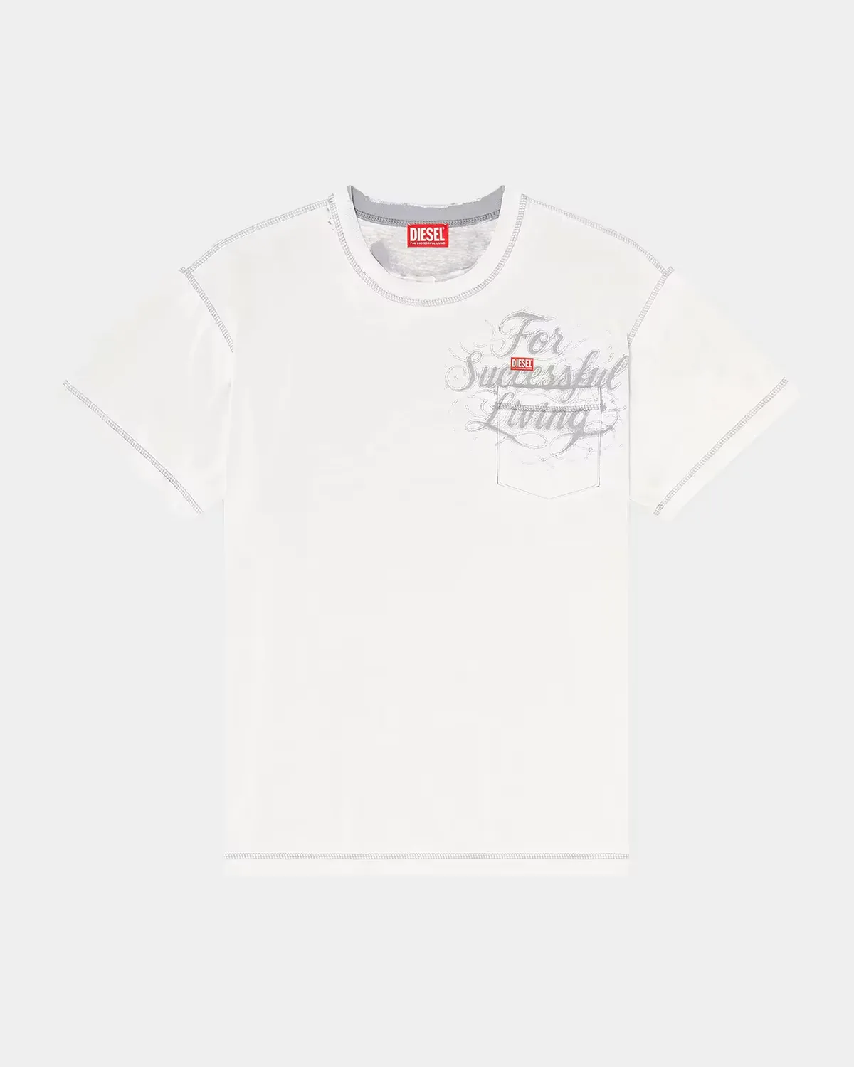 Graphic Logo Pocket T-Shirt by Diesel