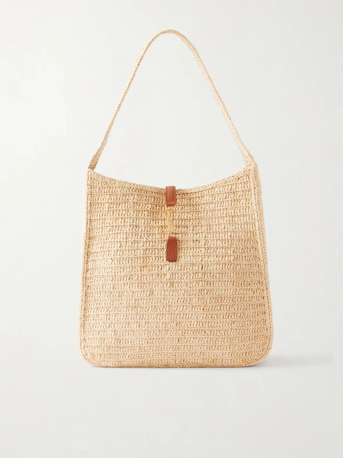 - Le 5 À 7 Leather-trimmed Raffia Handbag -