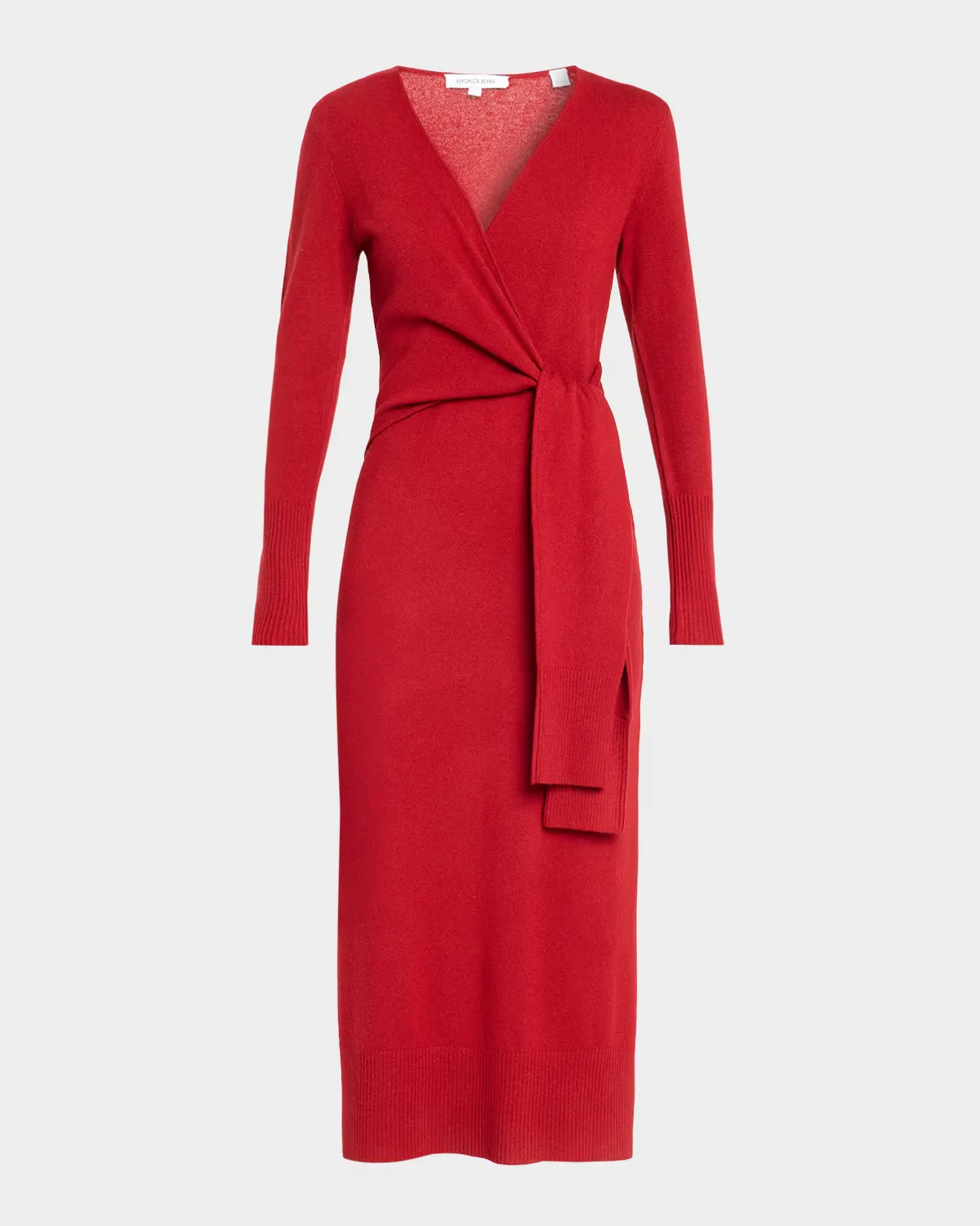 Salomez Knit Wrap Midi Dress by Veronica Beard