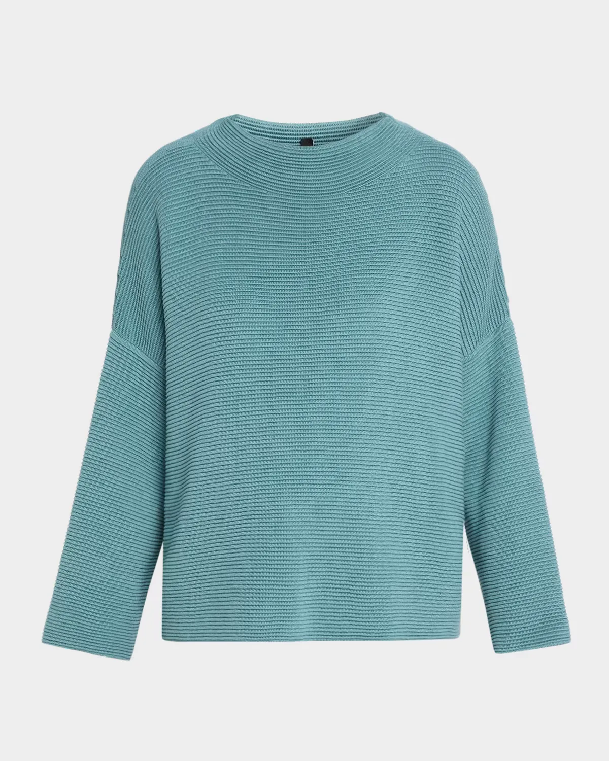 Ribbed Funnel-Neck Sweater by Eileen Fisher