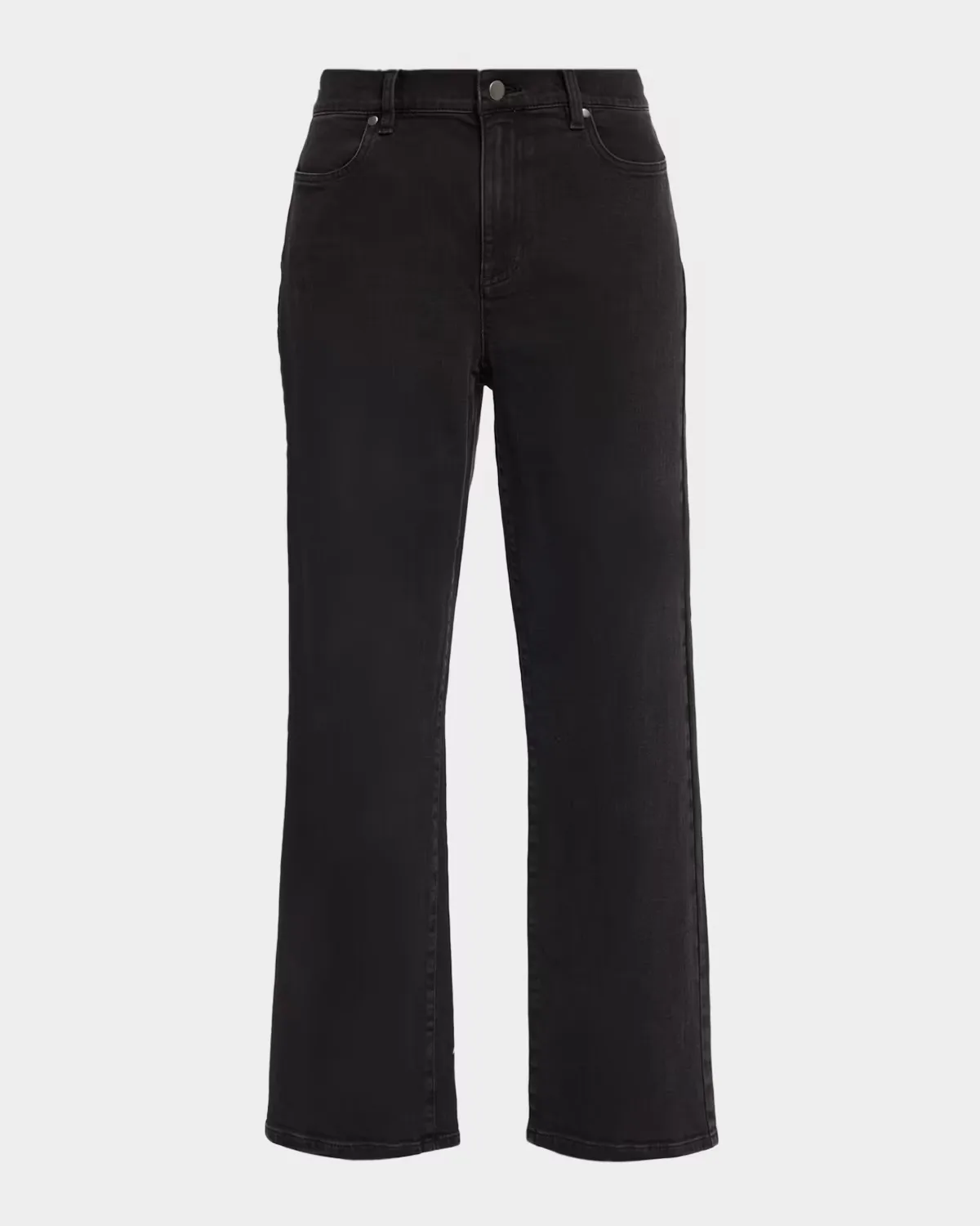 Cropped Straight-Leg Stretch Cotton Jeans by Eileen Fisher
