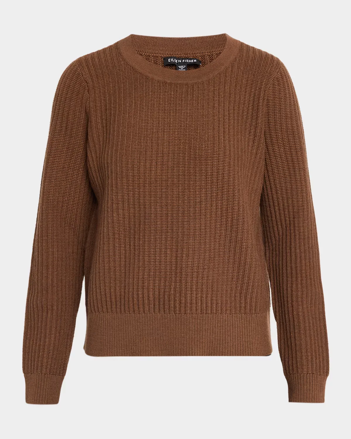 Crewneck Wool Sweater by Eileen Fisher