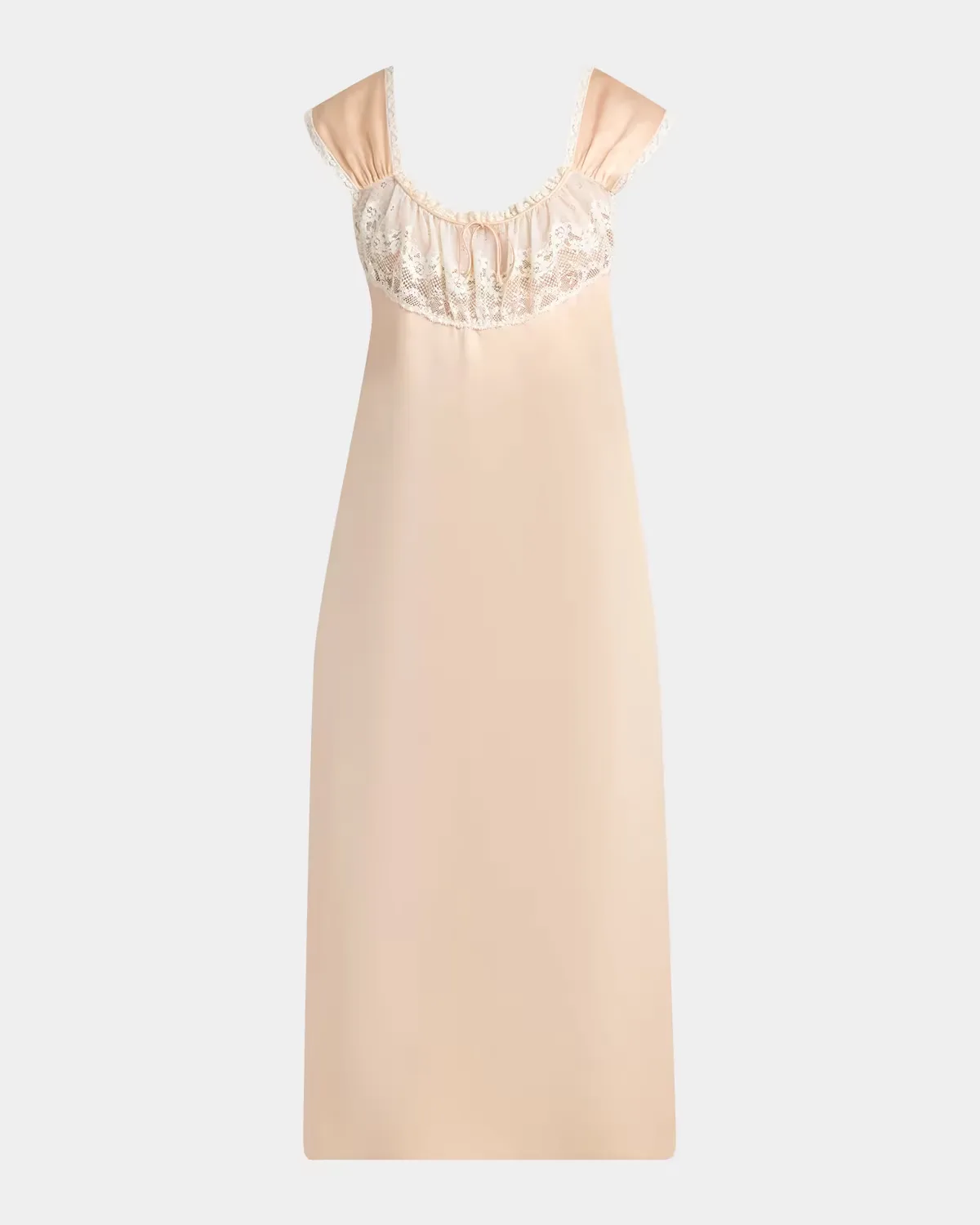 Sleeveless Silk A-Line Midi Dress