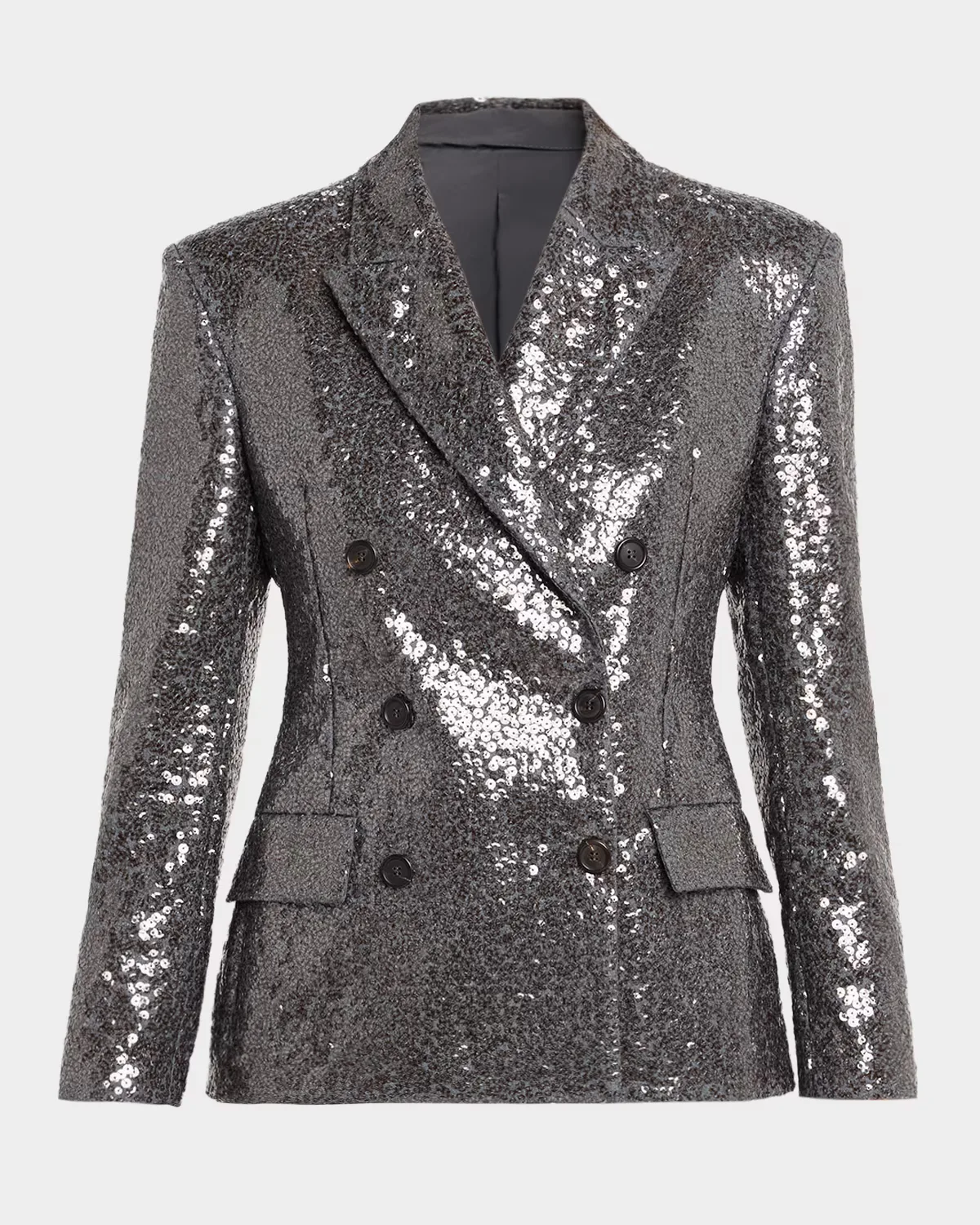 Sequin Embellished Suit-Type Jacket by Brunello Cucinelli