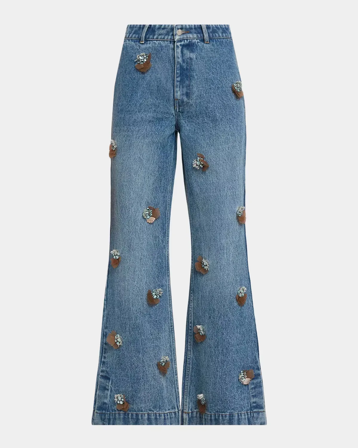 Wylder Floral Appliqué Jeans by JBQ